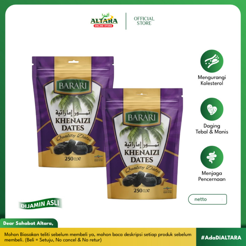 

Kurma Barari Khenaizi 250 Gr Kurma Barari Pouch