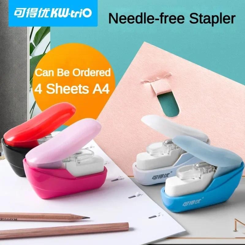 

Stapleless Stapler Book Paper Stapling Stapler Safe Mini No Staples Stapler DIY Paper Binding School Office Supplies Stationery