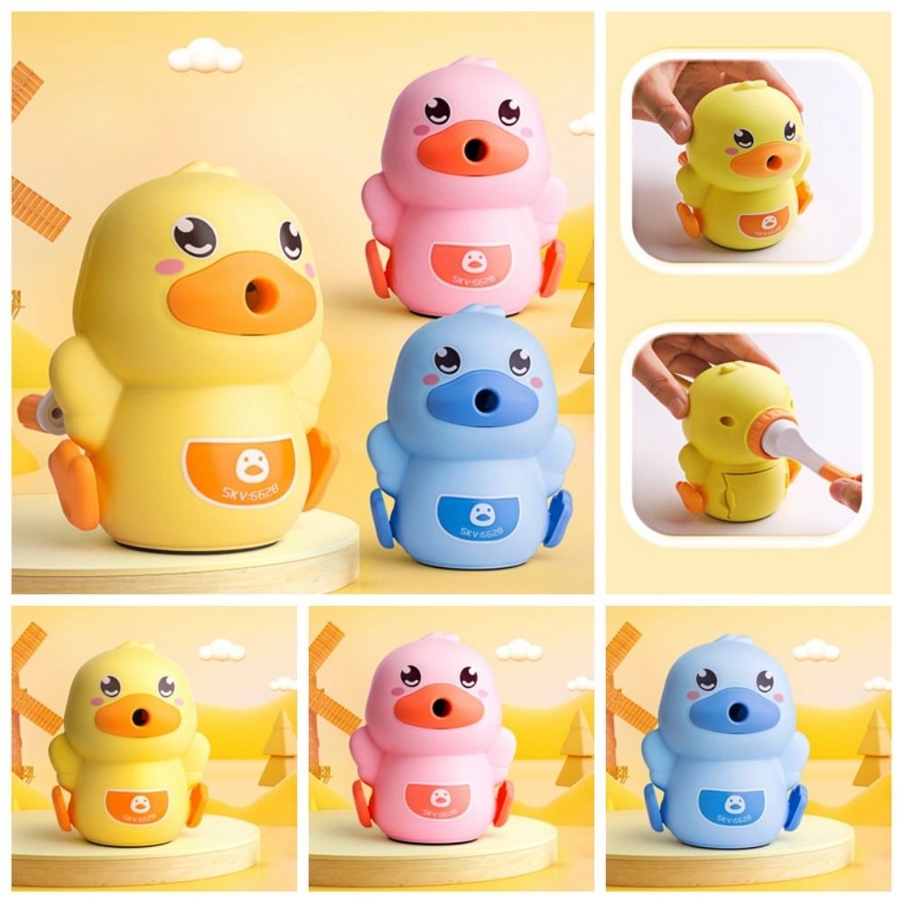 

Pencil Cutting Tools Hand Crank Pencil Sharpener Sketching Pencil Cutter Duck Pencil Sharpener Korean Writing