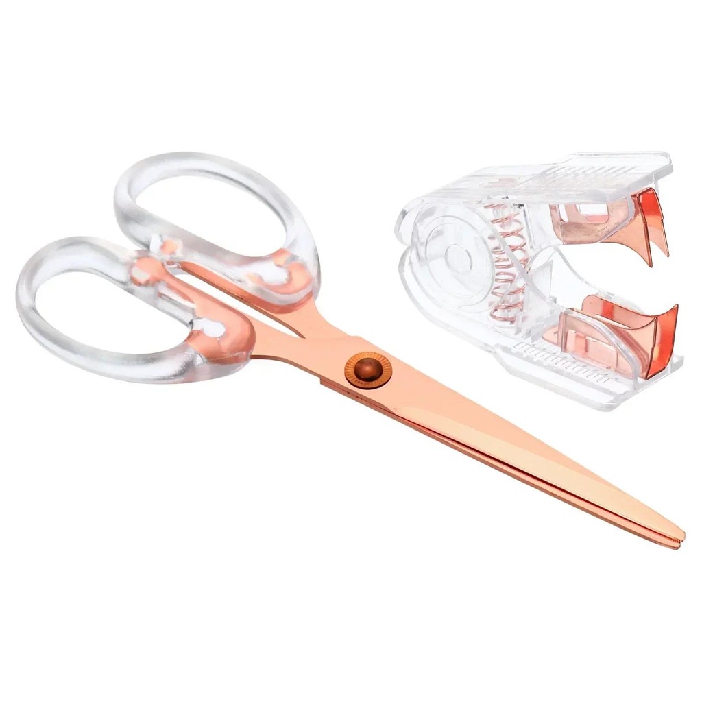 

Acrylic Stationery Staples Set Tools Binding Puncher/staple Office Remover Scissor Staple With Stapler Paper