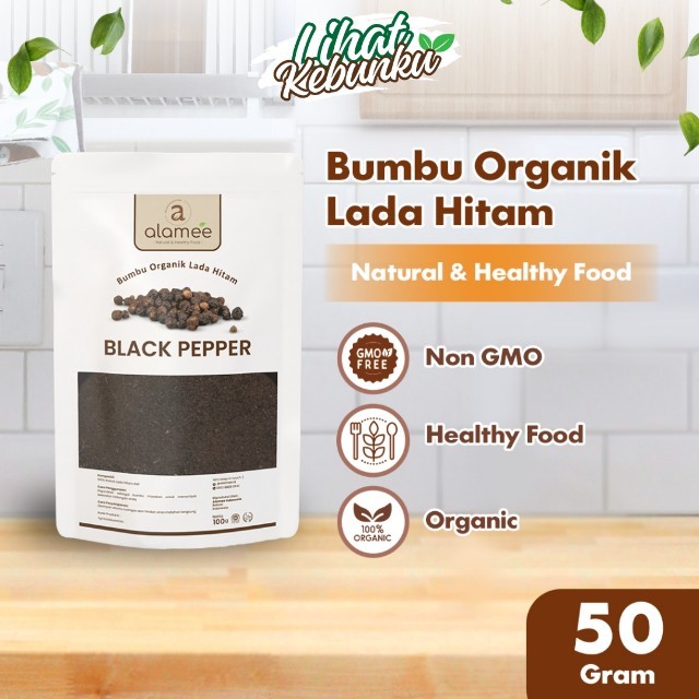 

ALAMEE Lada Hitam Bubuk Black Pepper Powder Bumbu Dapur Instan Blackpepper 50 Gram LIHAT KEBUNKU