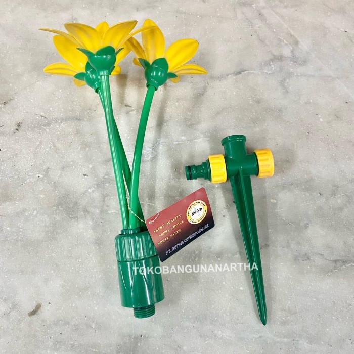 Semprotan Sprinkler Taman Bunga / Sprinkler Taman Kebun PVC / Rotary Sprinkler