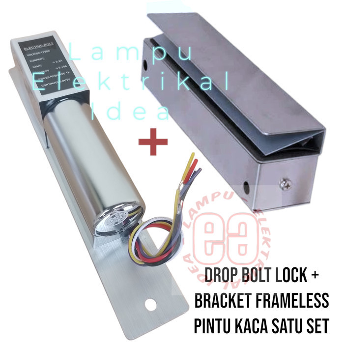

DROPBOLT LOCK 5 KABEL+BRACKET MOUNTING DROP BOLT PINTU KACA FRAMELESS Murah Berkwalitas