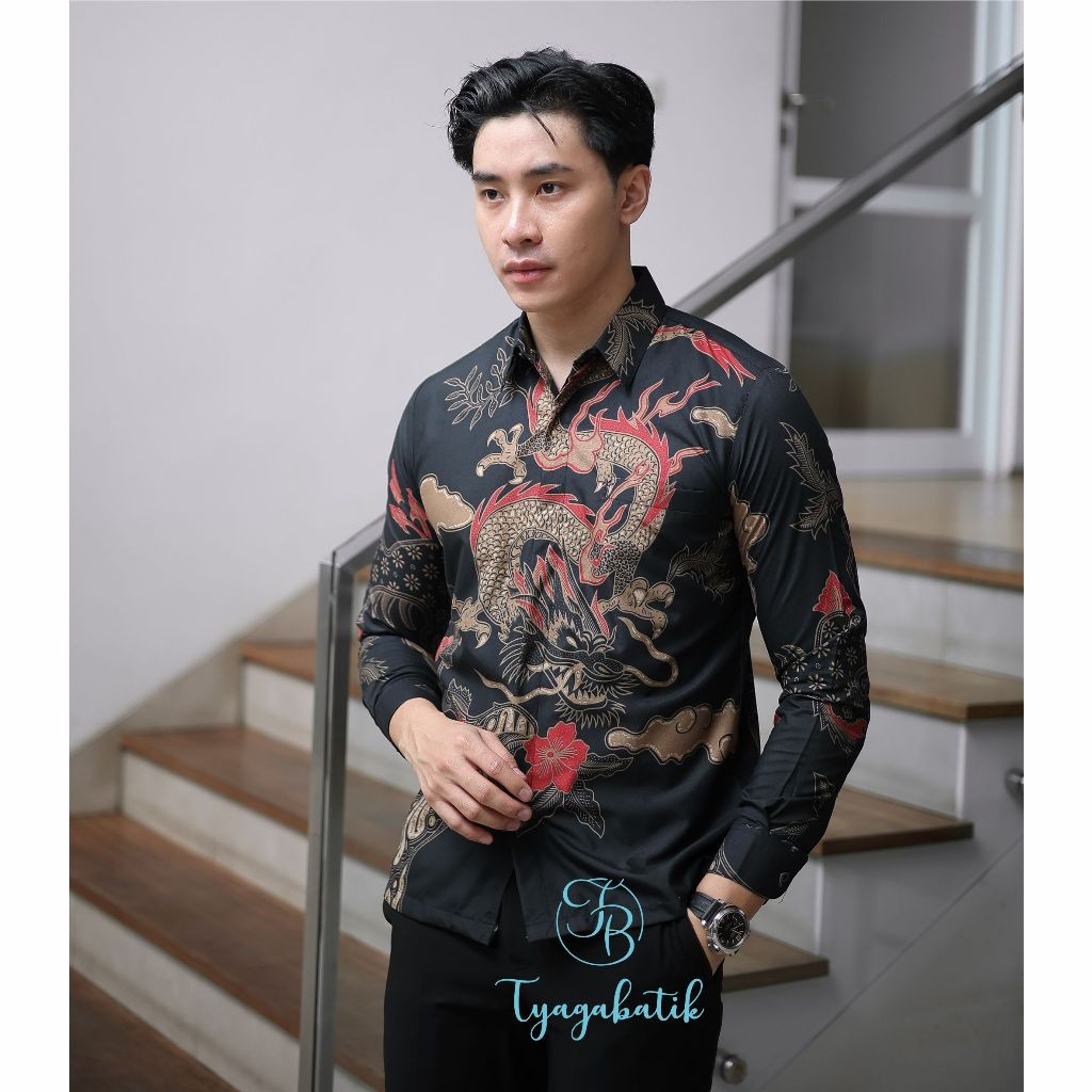 Kemeja Batik Slimfit Lapis Furing Premium 068 Tyaga Batik