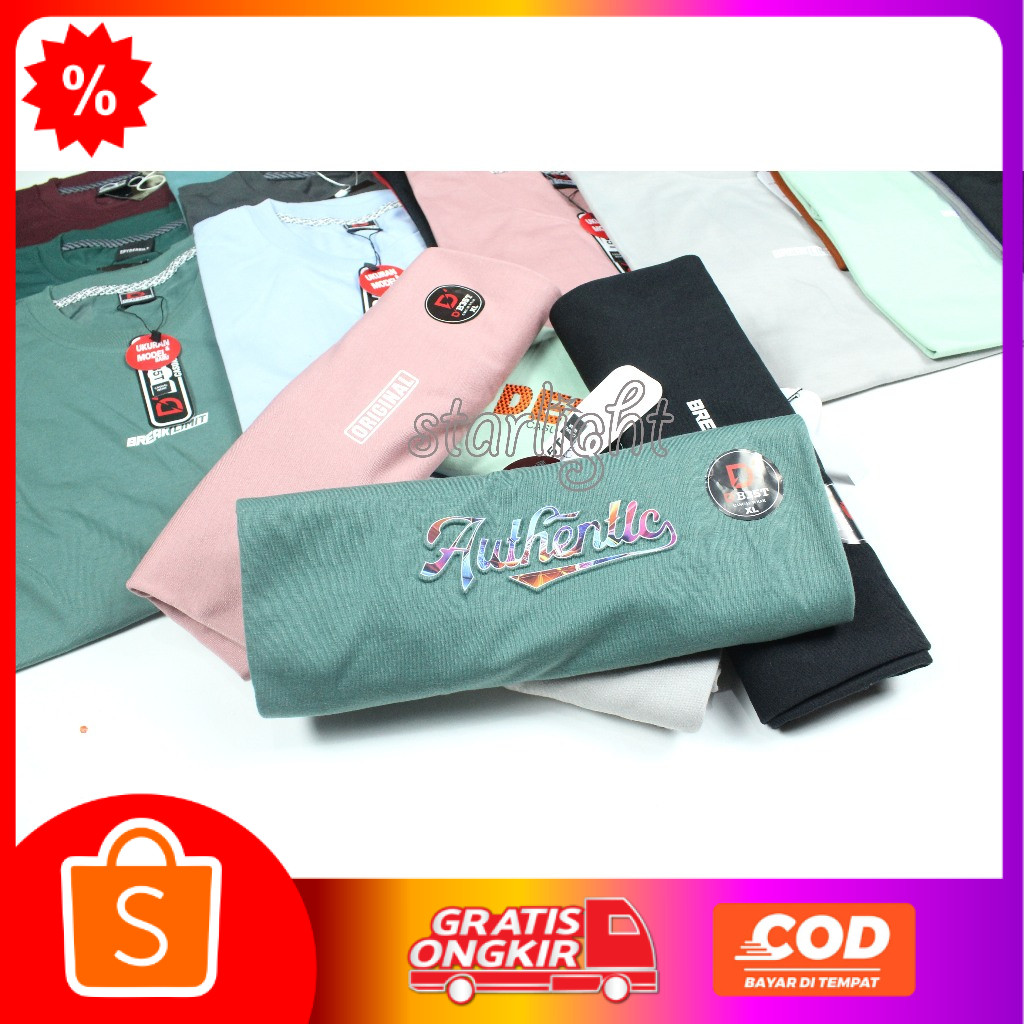 Kaos Embos Timbul Pria premium original 100% distro neverbreak