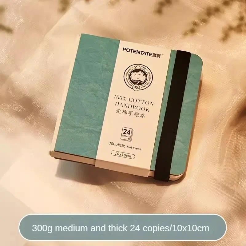 

1Pcs Blue Color Watercolor Journal Drawing Book Hand Notebook Sketch Pad 100% Cotton 300gsm Cold Press for Art Supplies