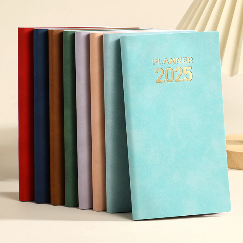 

2025 A6 Notebook Notepad Daily Weekly Agenda Schedule Planner 365 Days Notebooks Journal Stationery Office School Supplies New