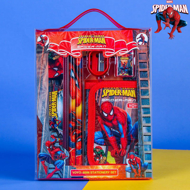 

Disney Spider-man Pencil Case Stationery Set Pencil Box Organizer School Supplies for Kids Boys Back To School Stationery Gift
