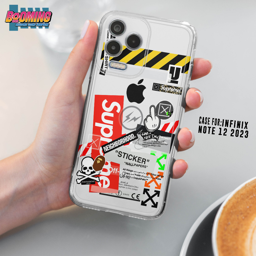 Case Infinix Note 12 2023 Casing Infinix Note 12 2023 Motif [GRAFITI CC] Booming Case Softcase Premi