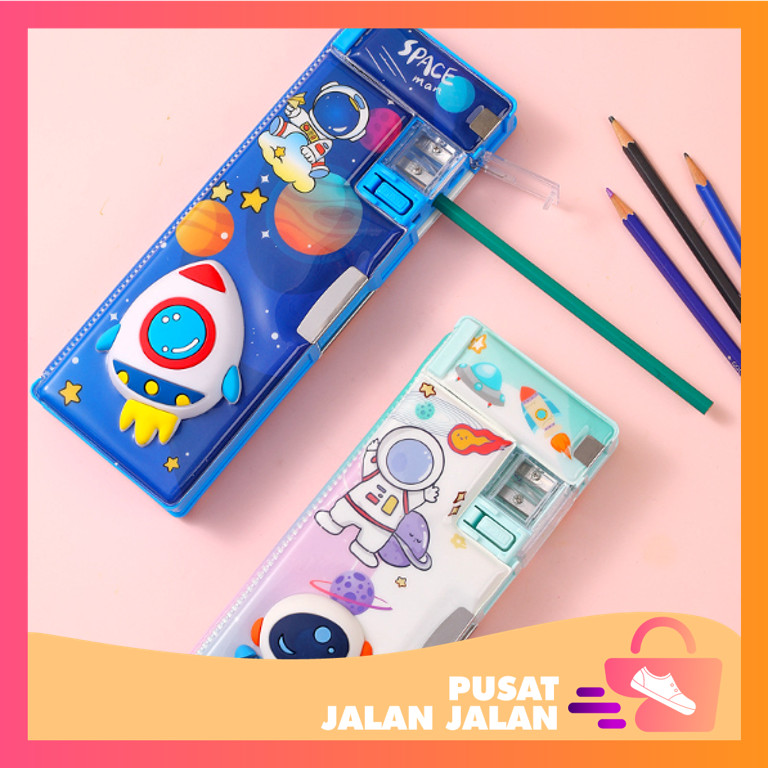 

PJJ - S5945 Kotak Pensil Case Magnet Untuk Anak Tk & Sd / Tempat Pensil Karakter / Kotak Pensil Anak Lengkap Dengan Peruncing