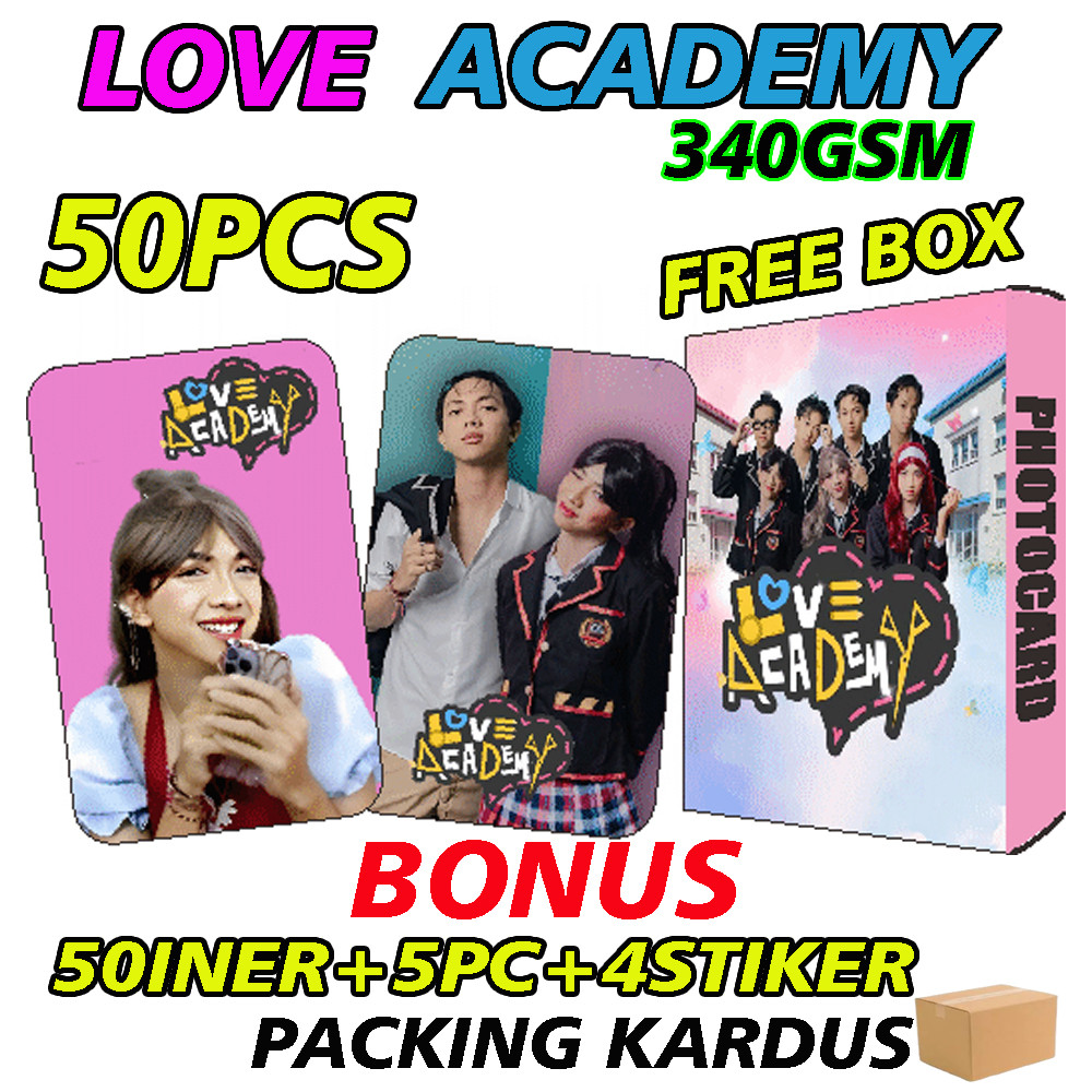50PCS PHOTOCARD LOVE ACADEMY SPTRAKORI ALETTA VERNAN NOLAN SAPUTRA KORI SASTRA LIORA ZELENA