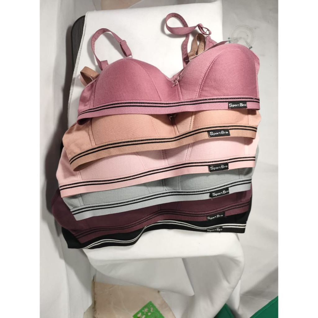 6 PCS/BRA REMAJA TAMPA BUSA KARET BAWAH / BRA SPORT BH POLOS