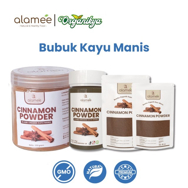 

ALAMEE Kayu Manis Bubuk Cinnamon Powder kayumanis Murni Asli Tanpa Campuran Bumbu Organik organikya