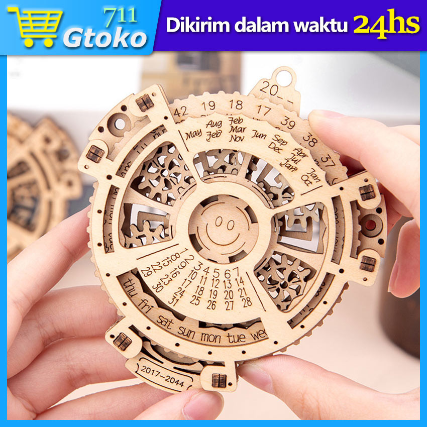 

DIY Kalender Meja Kayu Mini Calendar Mainan Edukasi Anak Wooden Puzzle Rakitan Craft