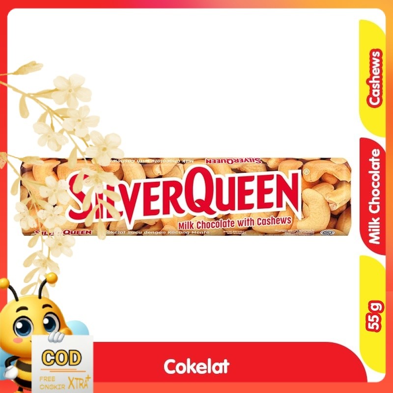

SilverQueen Cokelat Susu Batang Cashew 55 g