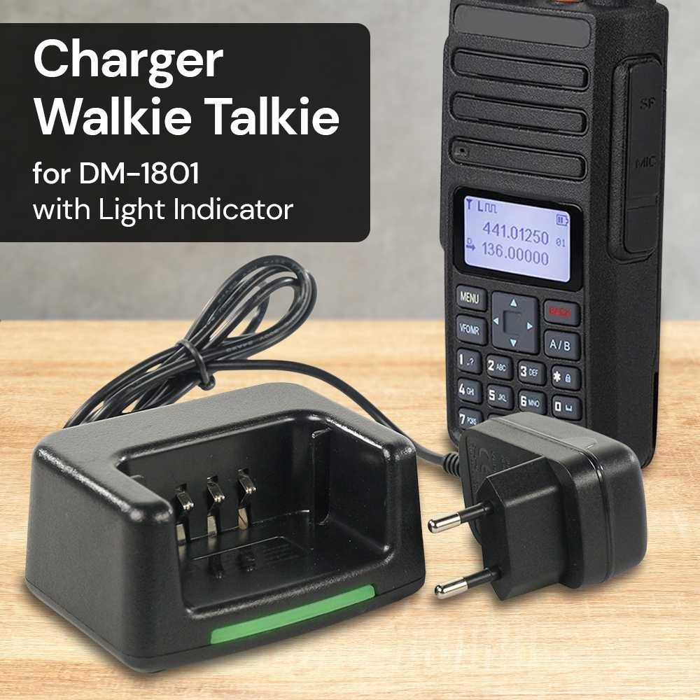 POFUNG Charger HT Walkie Talkie for DM-1801 with Light Indicator - CH1801 -AH