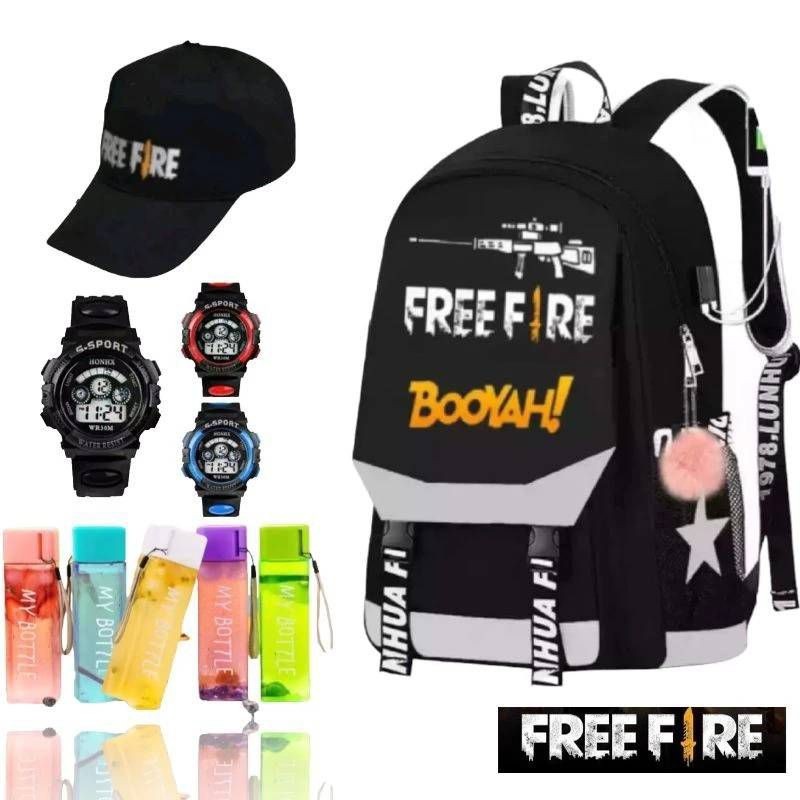 Tas anak cowok Tas Ransel Sekolah Anak laki laki TK SD Karakter FF dan Super Hero