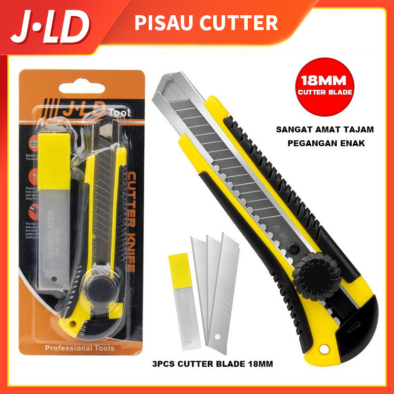 

JLD Pisau Cutter 18MM Utility Knife CUTTER MURAH CUTTER SHARP L500