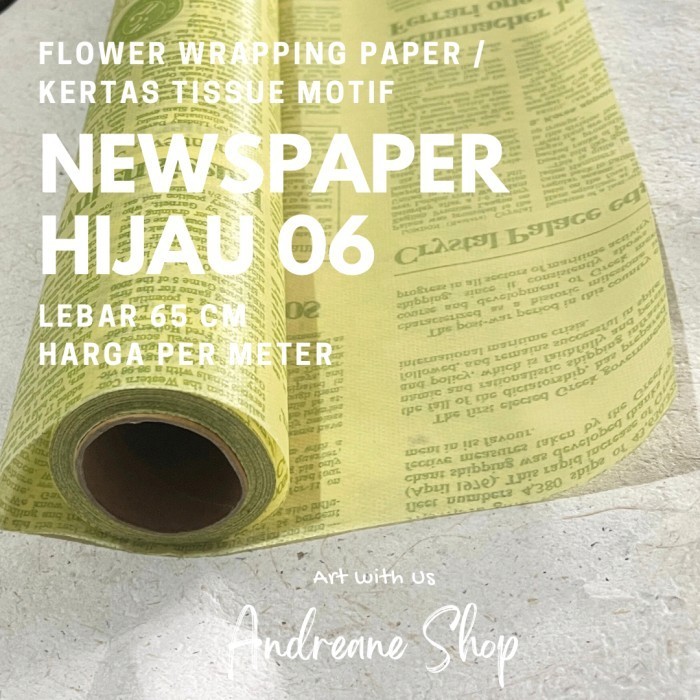 

Flower Wrapping Paper/ Kertas Tissue Buket MOTIF (1 meter)