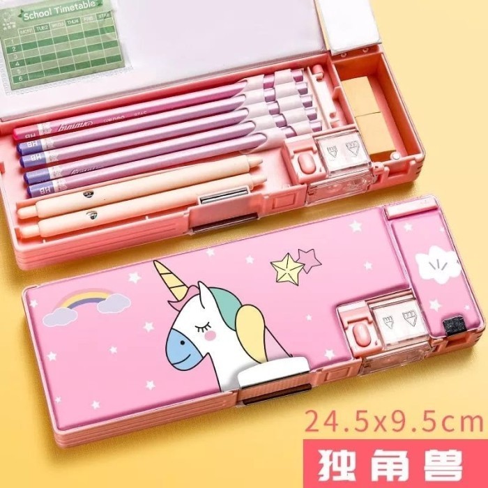 

Best- Kotak Pensil Anak Sekolah Tempat Pensil Anak Water proof - Model C Unicorn