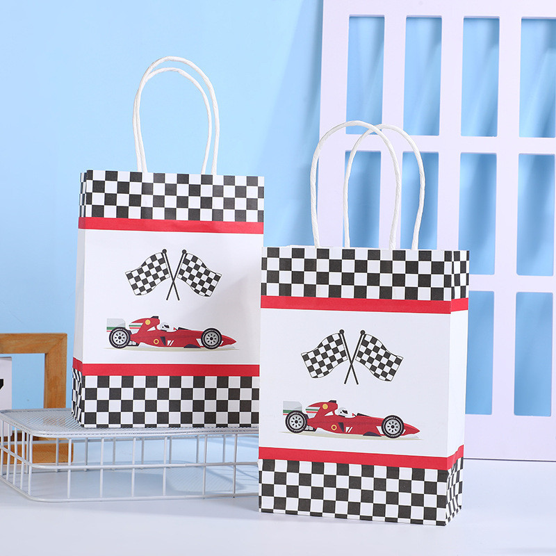 

PAPER BAG GOODIE BAG TAS KADO HAMPERS HADIAH PESTA ULANG TAHUN MOTIF RACING CAR FORMLA 1