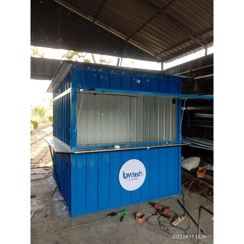 both container both jualan, kios portable warung kekinian