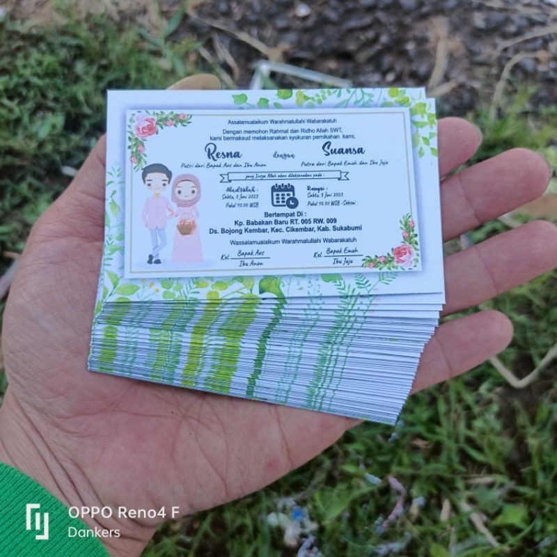 Undangan Mini / Undangan Kopi / undangan besek/undangan sabun, maimbau baralek, tonjokan, gantangan,