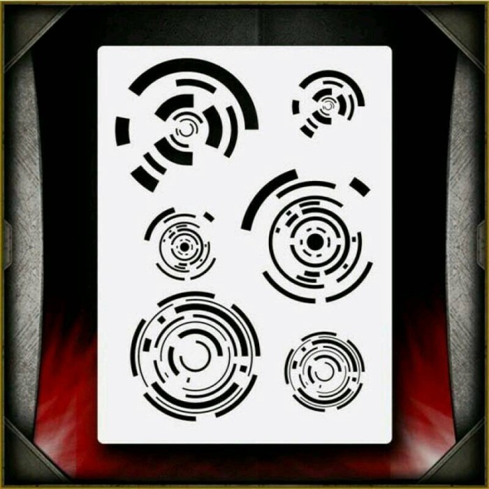 stencil airbrush techno