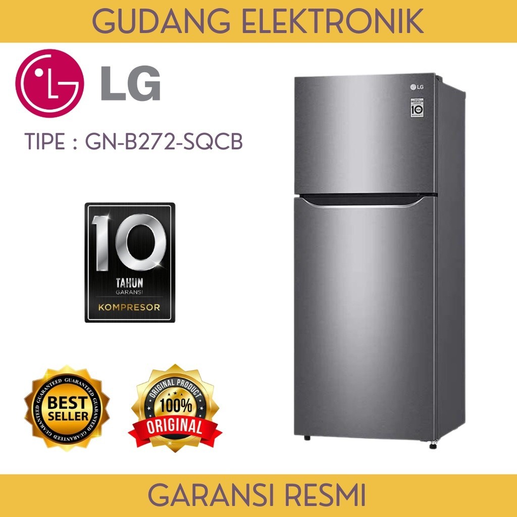 FROMO SHOP SALE KULKAS LG 2 PINTU - INVERTER - GN-B272SQCB - GRATIS ONGKIR SERANG