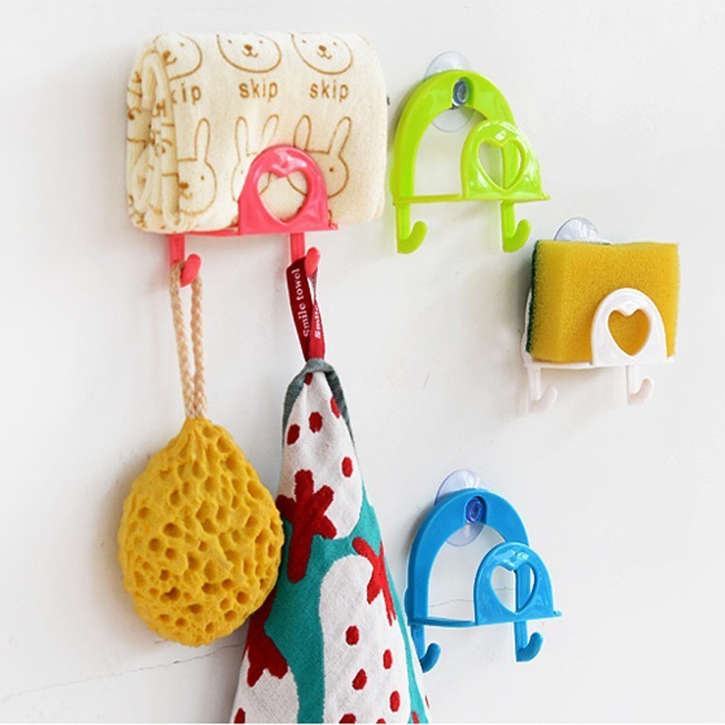 Rak Organizer 2IN1 Cantelan dan Holder kamar mandi / Gantungan Kain Lap Spon Cuci Piring / Rak Sabun