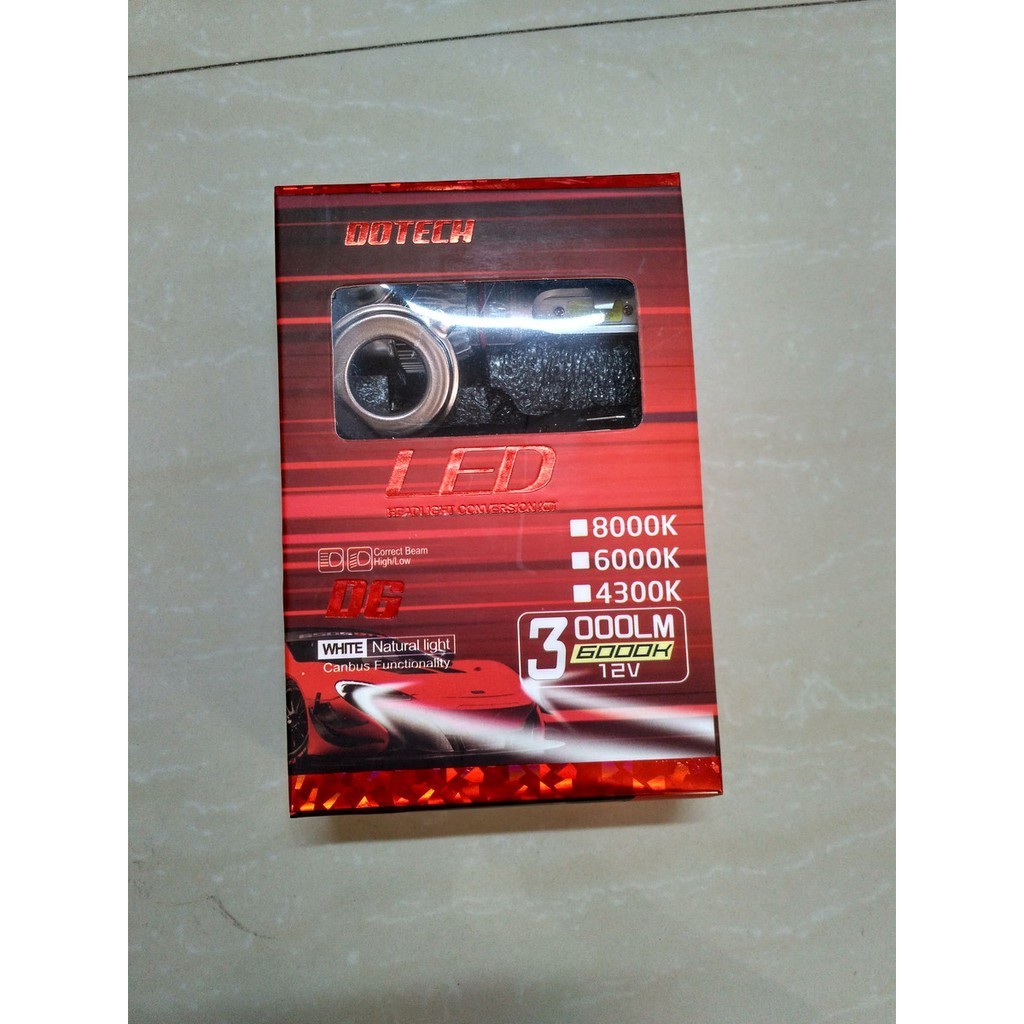 Bohlam Led H4 Dotech Putih 1 Warna
