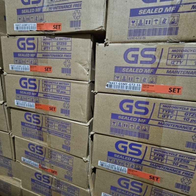 PERDUS AKI GTZ5S GS ASTRA ACCU KERING BEAT FI VARIO SCOOPY ORIGINAL 1 DUS ISI 10 PCS