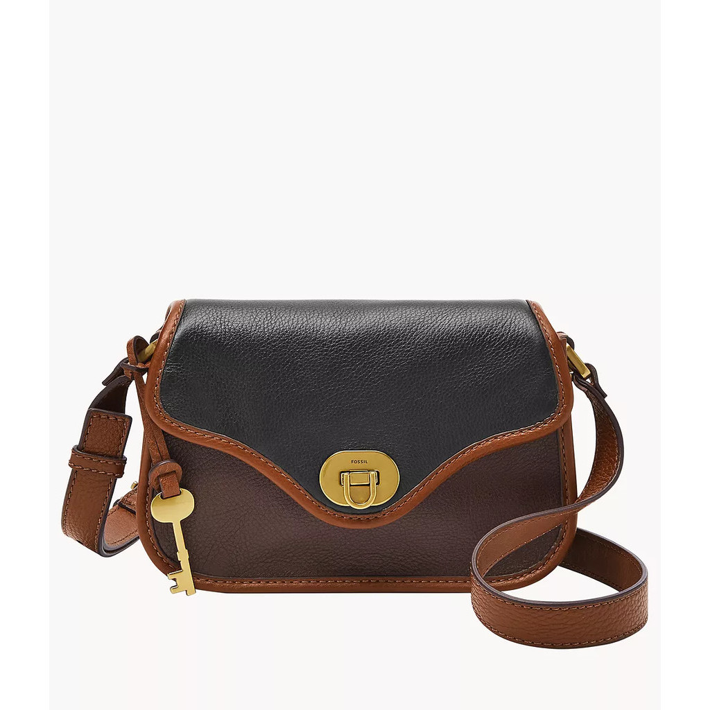 Fossil Heritage Mini Flap Crossbody Espresso Tas Wanita ZB1788-206