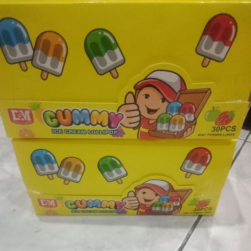 

MURAH - Gummy Ice Cream Lolipop 30pcs