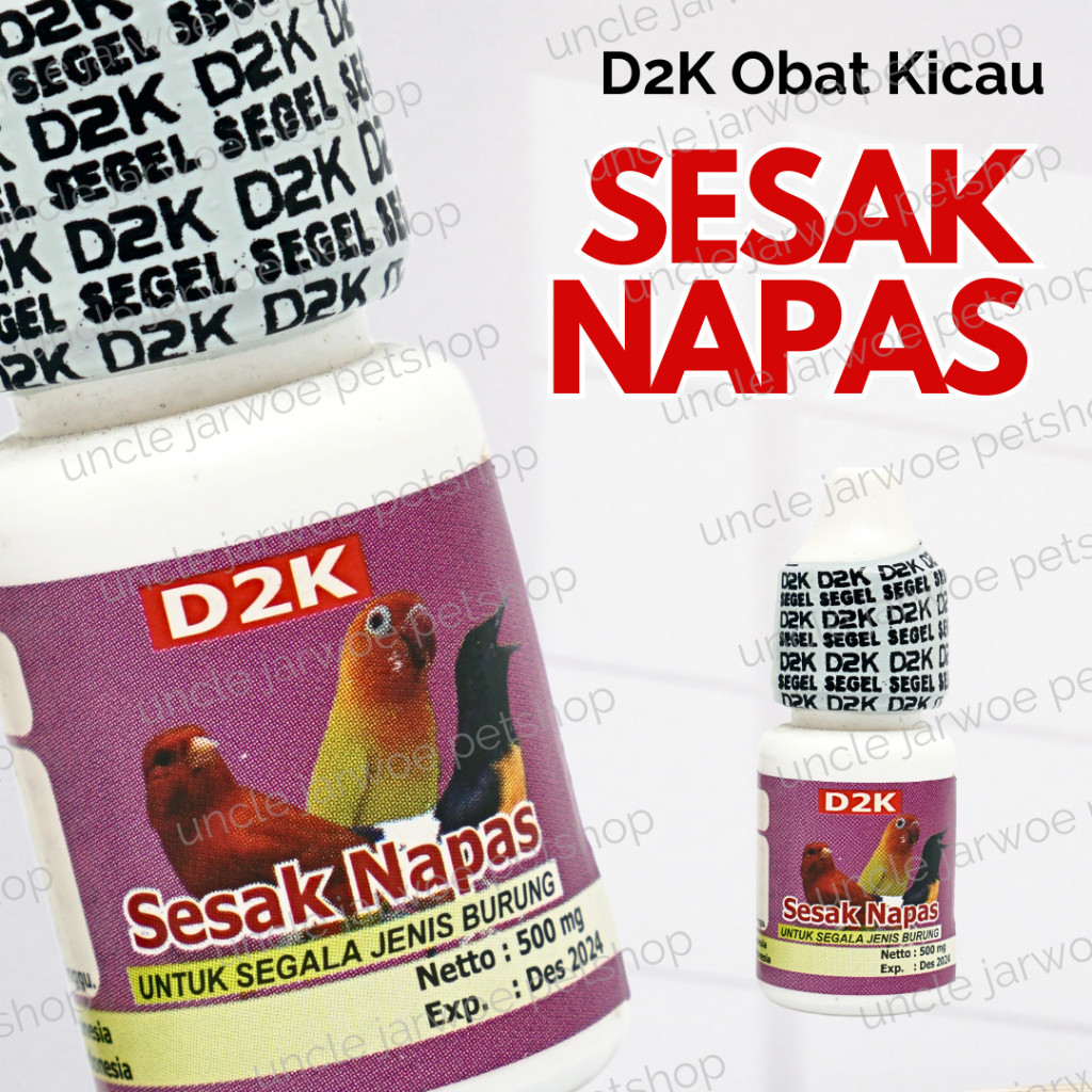 SESAK NAPAS D2K OBAT BURUNG NAPAS PENDEK MACET BUNYI SERAK SUARA HILANG