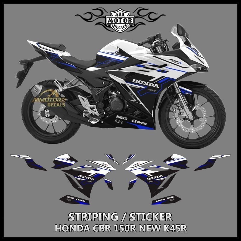 Sticker Honda Cbr 150r New K45r Motif Moto3 / Striping Cbr150R Tahun 2021, 2022, 2023, 2024, 2025 / 