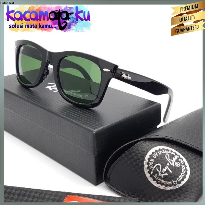 Kacamata Rayban Wayfarer 2140 Fullset Anti Uv 400 Lensa Kaca Authentic Fullset Box Ori