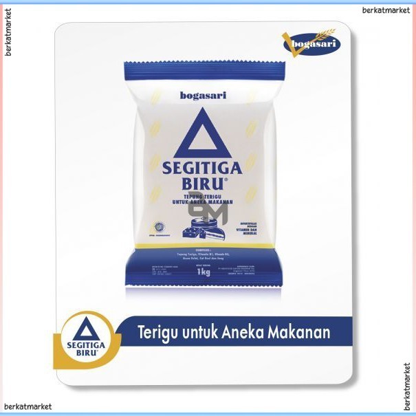 

Tepung Terigu Segitiga Biru Bogasari Eco 1 KG