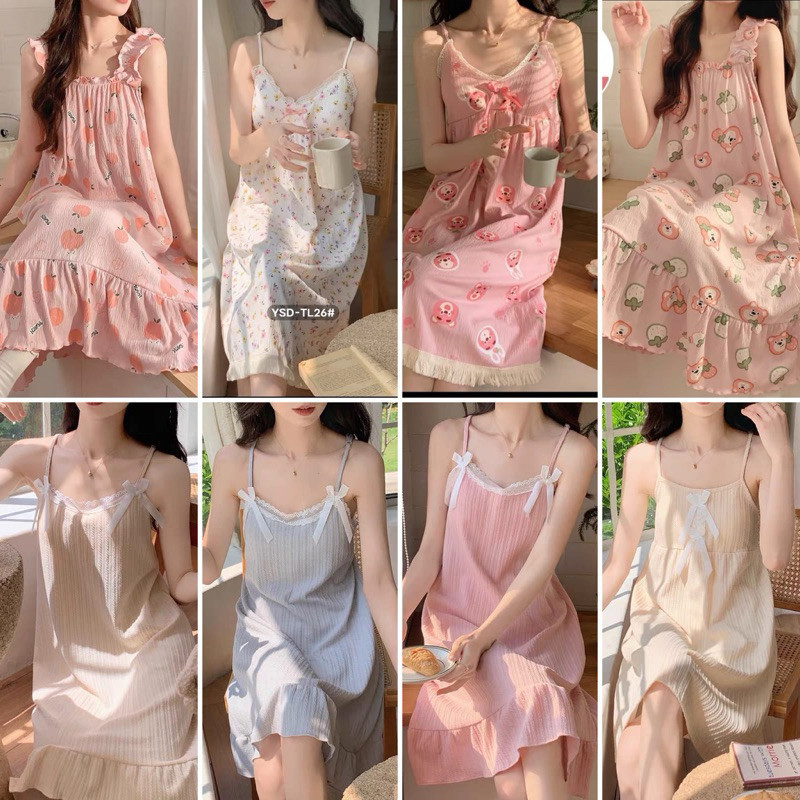 Daster Dress Kenzie Seksi Tali Satu Premium|Daster Import Wanita Baju Tidur Seksi