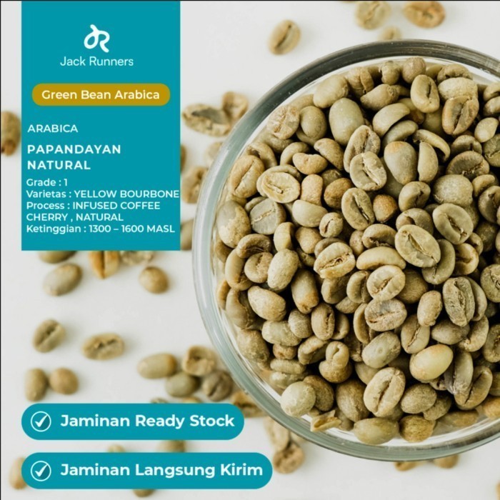 

green beans biji kopi arabica papandayan natural ( yellow bourbon )