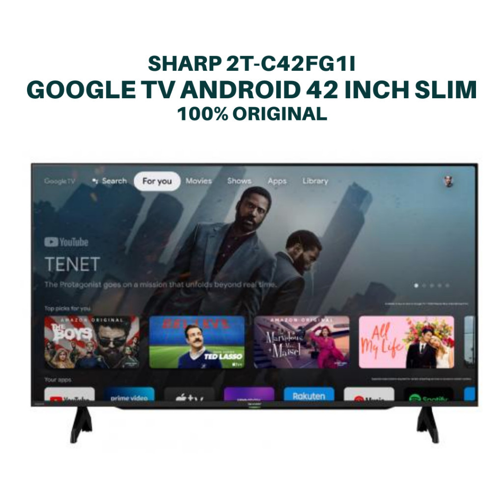 SHARP 2T-C42FG1I Google tv android 42 inch tv digital