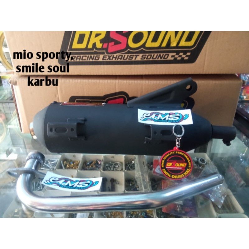 Knalpot copy/copi CMS drsound dr sound suara jos untuk motor mio sporty mio soul mio smile mio karbu
