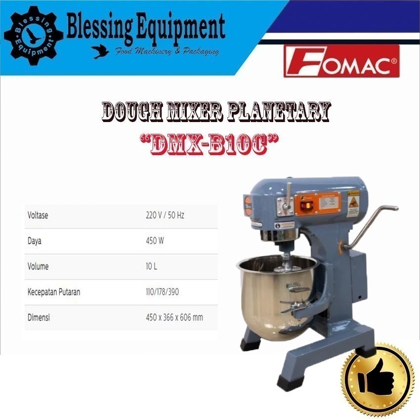 DMX-B10C Dough Mixer Fomac