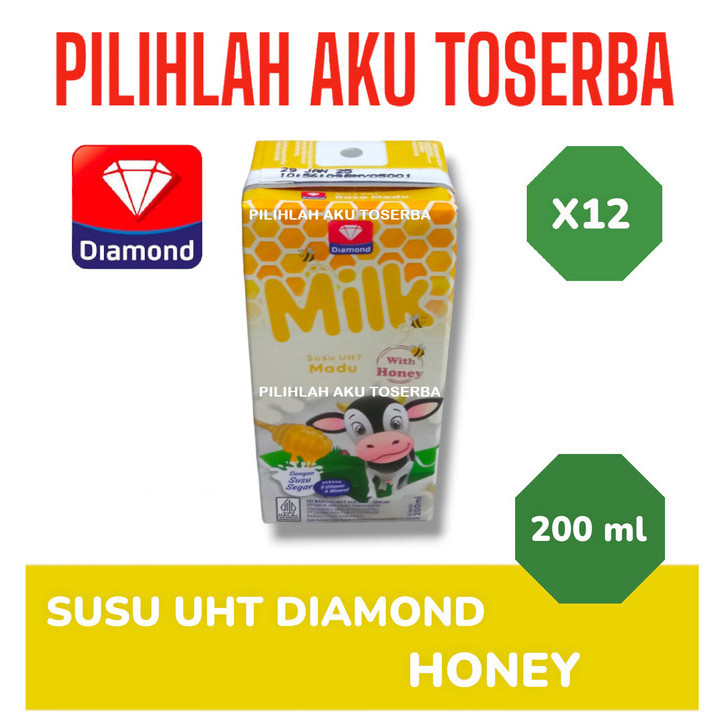 

Susu DIAMOND UHT Honey ukuran 200 ml - ( HARGA 12 pcs )