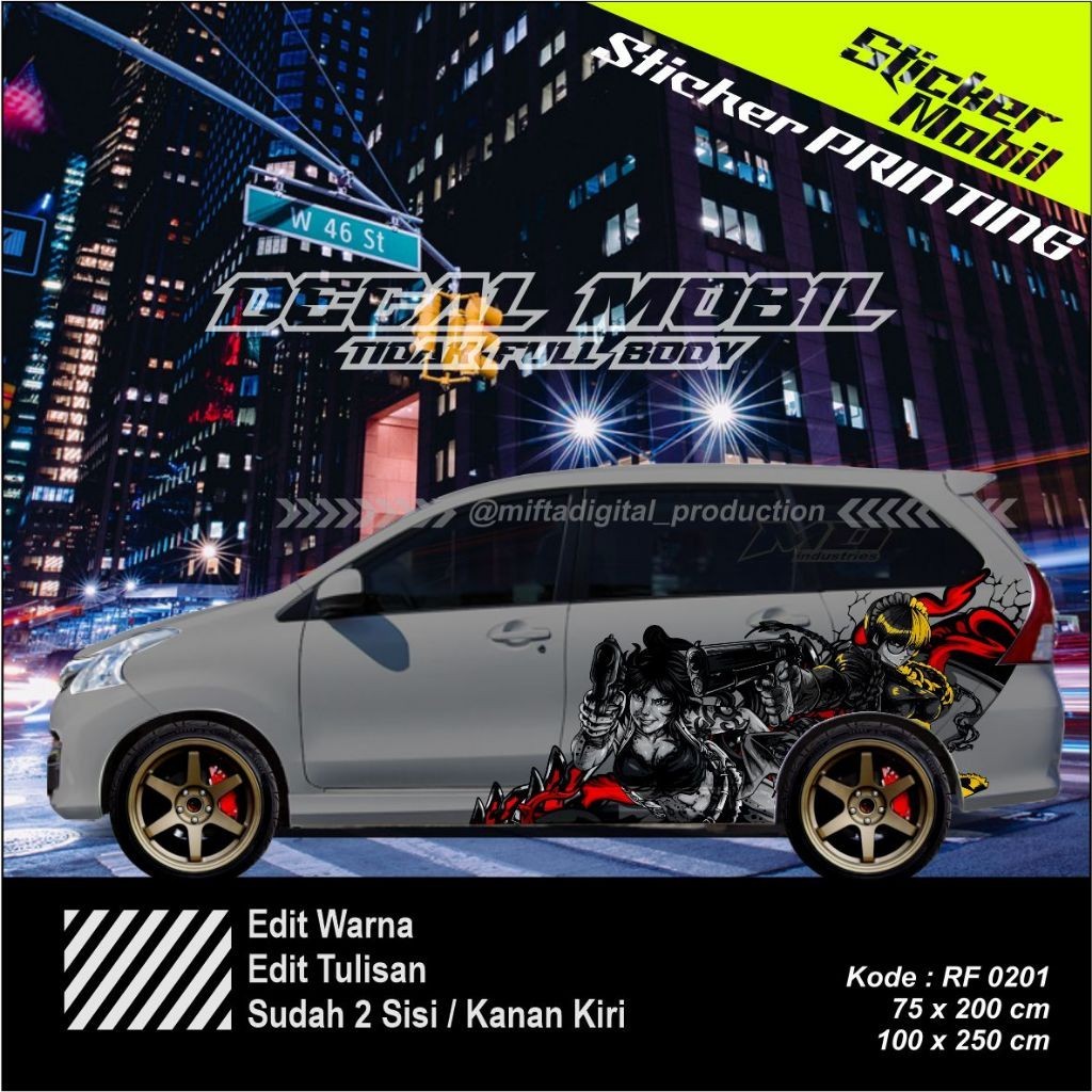 STRIPING AVANZA - STRIPING AVANZA MOSTER KONSEP-STRIPING AVANZA, XENIA MURAH