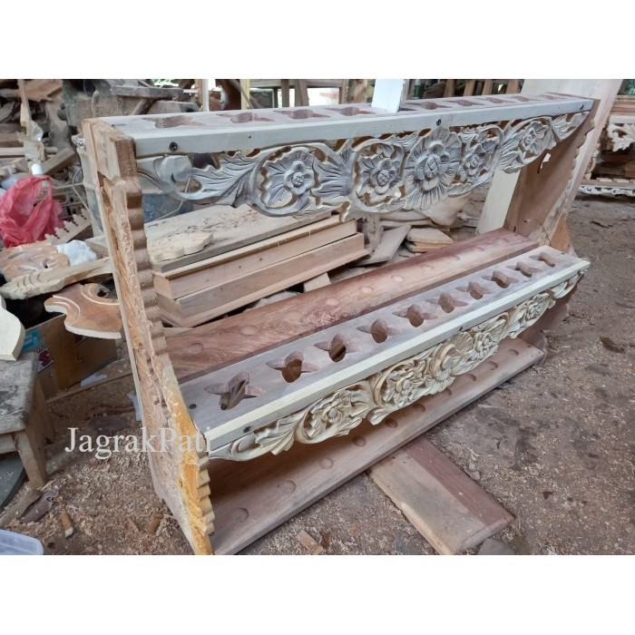 jagrak keris isi 20 kamarogan garap alus jati joss JP1122