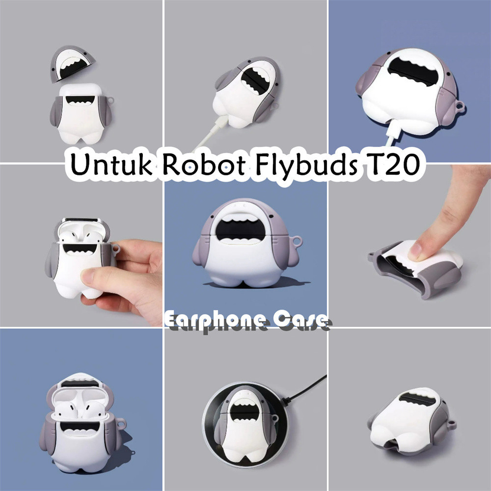 【inovasi】Untuk Robot Flybuds T20 Case Trendi Kartun Soft Silicone Earphone Case NO.1