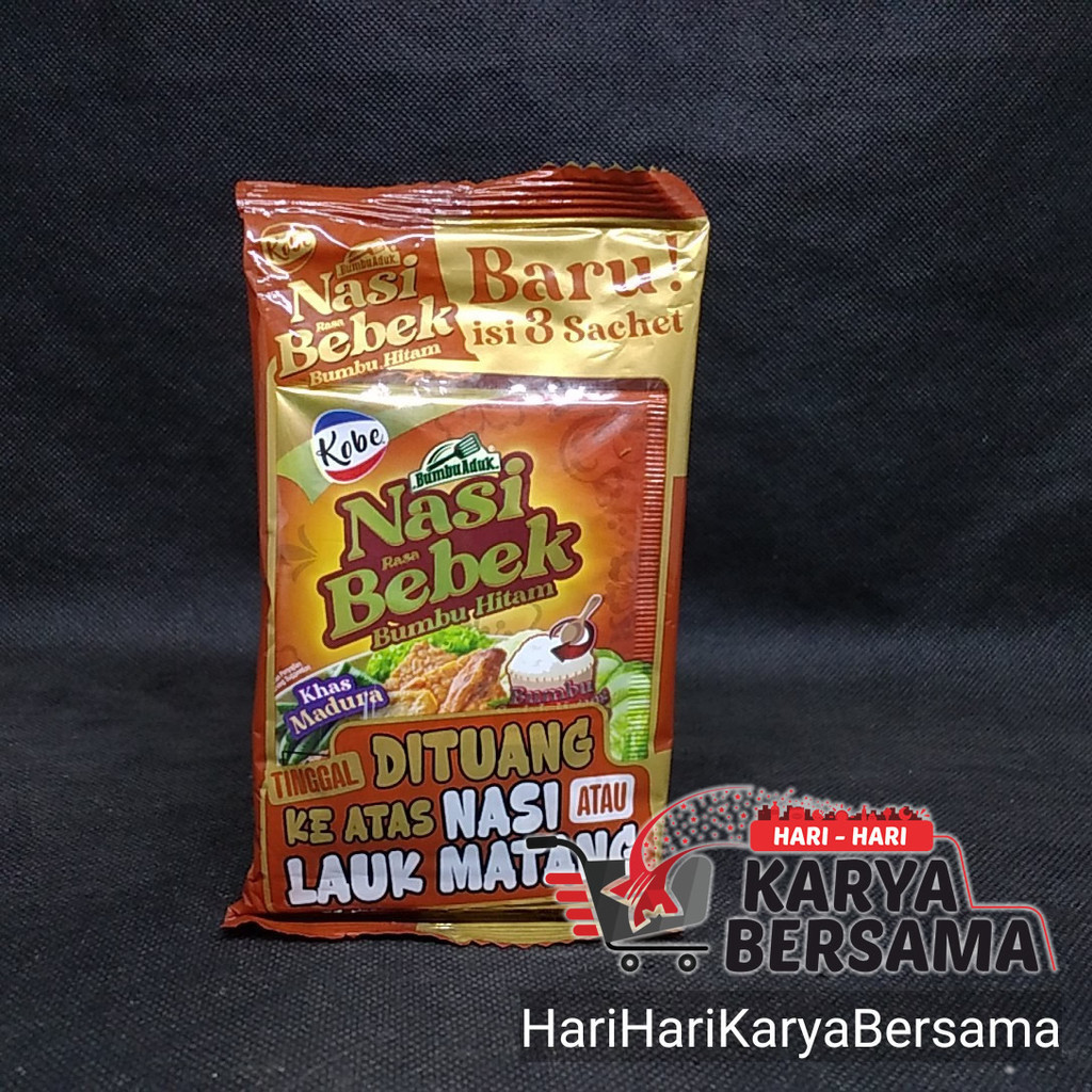 

BUMBU MASAK INSTANT KOBE BUMBU NASI ADUK RASA BEBEK ISI 3'S X 20GR