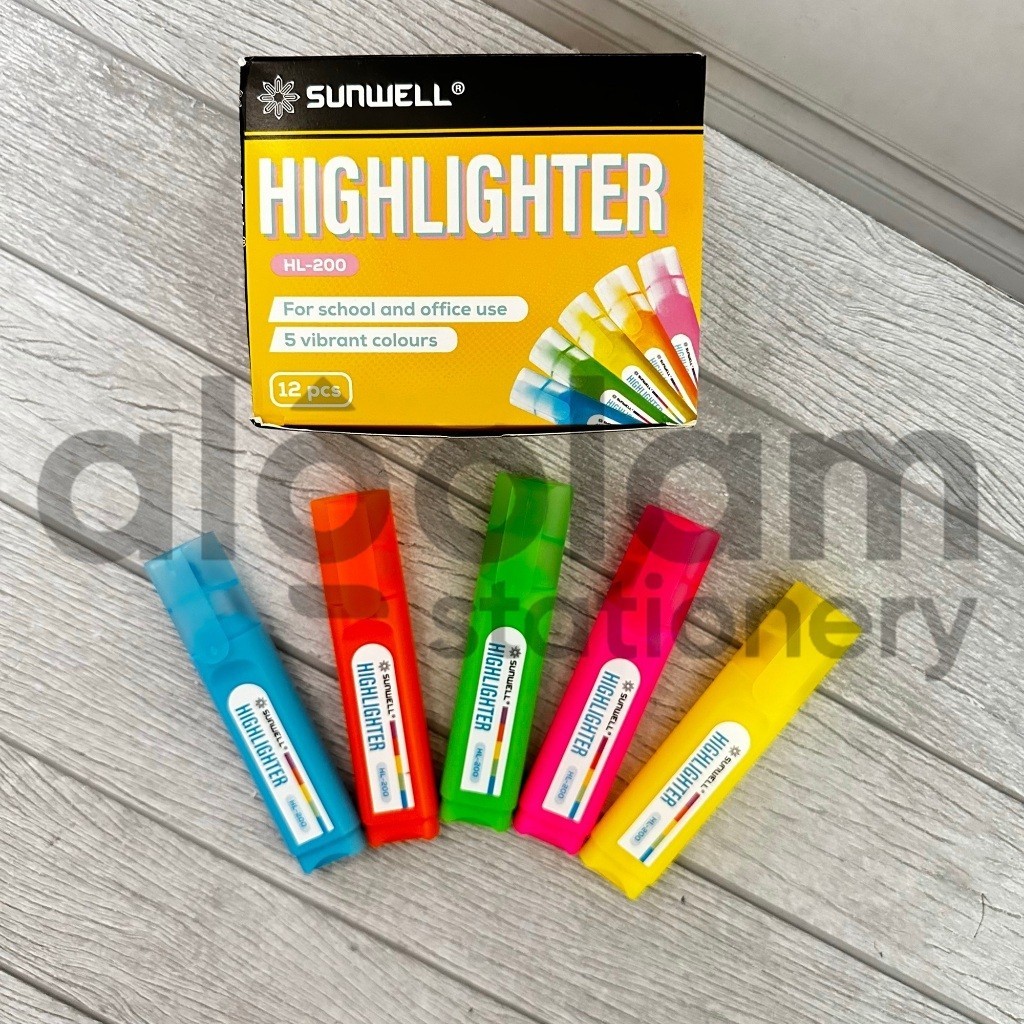 

SELUSIN ( 12 PCS ) Highlighter Stabilo Sunwell Satu Warna