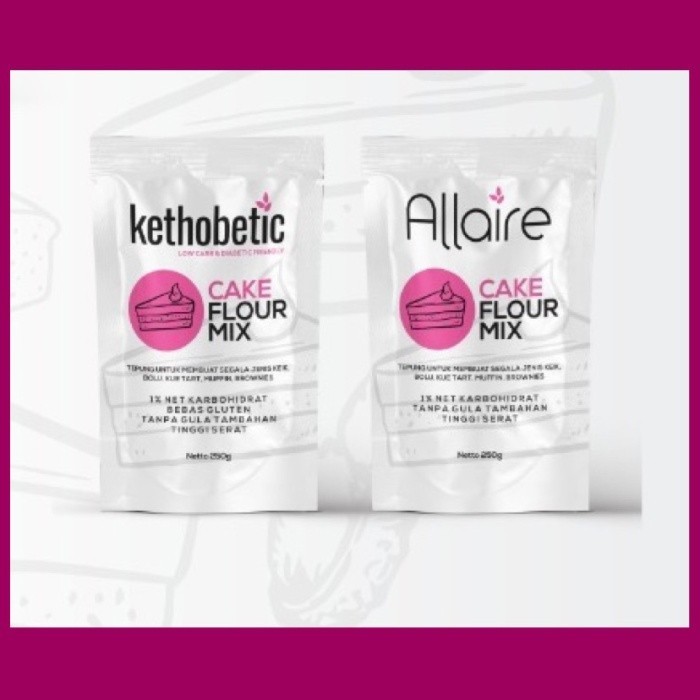 

Sale- Ketobetic Cake Flour Mix Tepung Keto untuk Cake 500gr